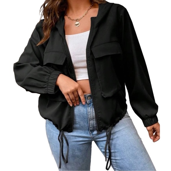 🖤 Black Hooded Jacket 🖤 - Picture 3 of 7